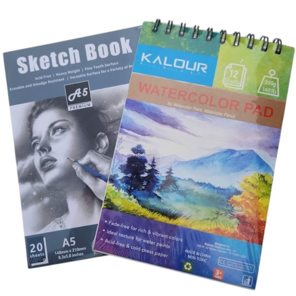 NEW Art Supplies Craft Paper Bundle School Supplies Watercolor Paper Sketch Book